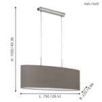 Visilica PASTERI 2xE27 31583 Eglo - Slika 2