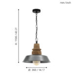 Visilica 1XE27 RIDDLECOMBE 33024 Eglo - Slika 2