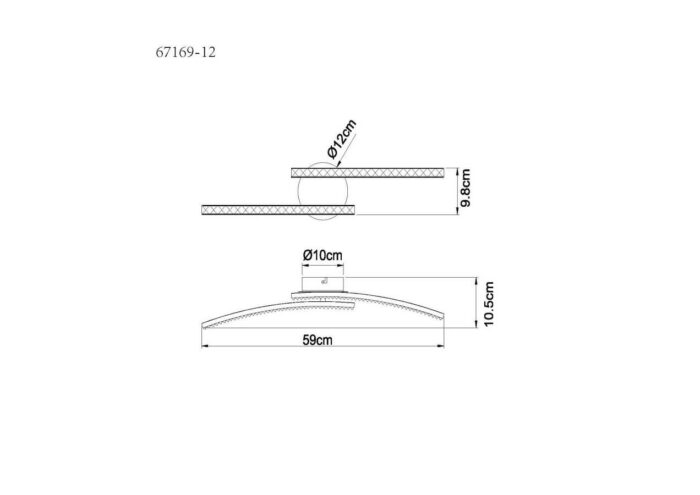 Plafonska lampa JULES 67169-12 - Slika 3