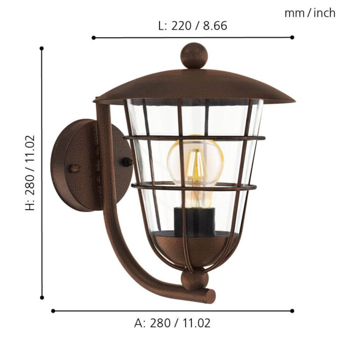 Zidna lampa PULFERO 1 94854 Eglo - Slika 3