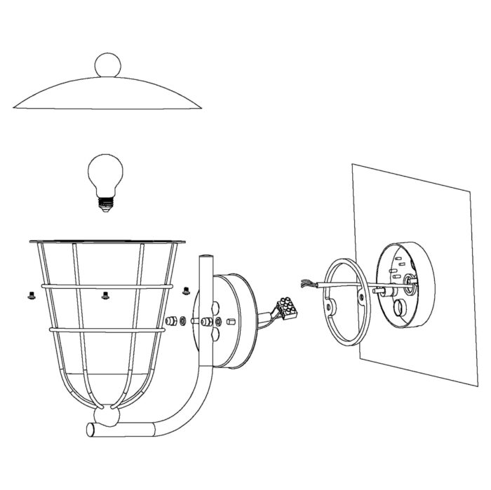 Zidna lampa PULFERO 1 94854 Eglo - Slika 2