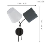 Zidna lampa ALMEIDA 95193 Eglo - Slika 2