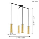 Visilica PINTO GOLD 97653 Eglo - Slika 4