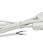 Kabel prik.sa prek. bela H03VV H2-F 2x0.75L=2m 0112