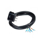 Kabel prik. crna trofazni H05V V-F 5x2.5 1.5m slobodni kraj 0713M