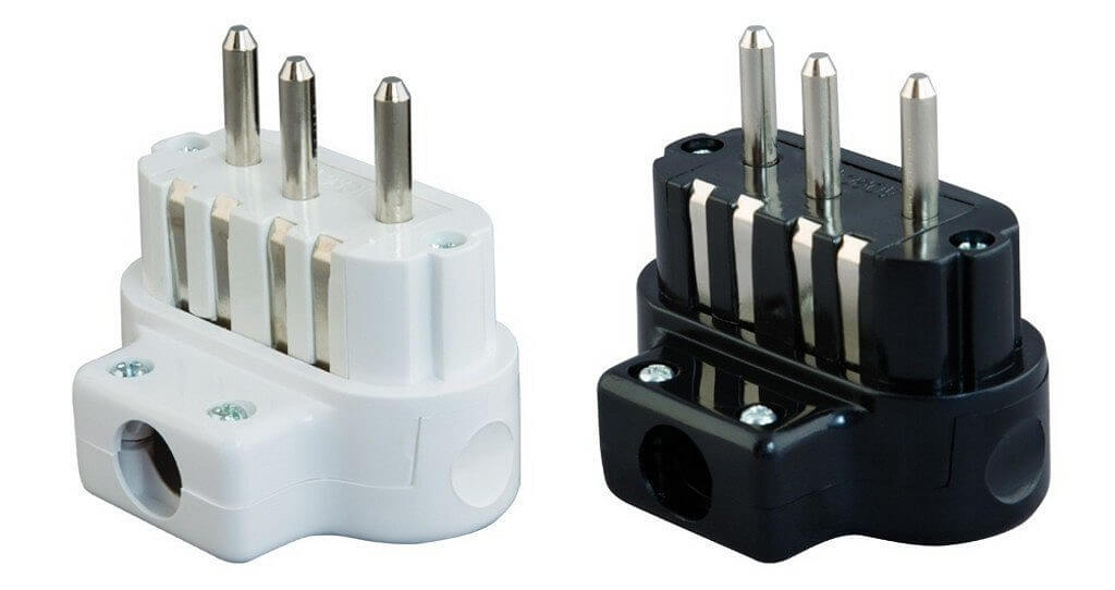 471 Trofazni utikac L crni Tehnoelektro 2/212-0024 - Slika 1