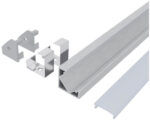 Alu profil V 18.1x18.1mm 1m nadgradni opal difuzor AAP-C1818-1M-S-MK - Slika 2