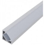 Alu profil V 18.1x18.1mm 1m nadgradni opal difuzor AAP-C1818-1M-S-MK
