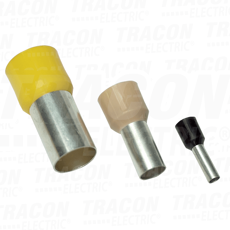 510 Izol. zavrsna caura 0.75mm2 L=14.6mm Bela (hilzna) E050 - Slika 1