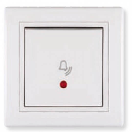 546 PRESTIGE taster za zvono sa ind. bez medjurama ALC610I.00 - Slika 1