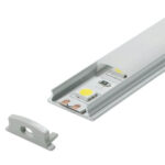 M640 Fleksibilni aluminijumski (savitljiv) profil za LED trake 18x6x2000mm set sa difuzorom Mitea Lighting