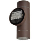 M950010 B BRAON 2xGU10 max.35W IP54 baštenska lampa zidna Mitea Lighting - Slika 3