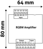 Pojacivac signala za LED traku 12V 288W RGB+W ABLS12VRGBW-288W-AMP - Slika 2