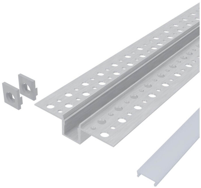 Alu profil U 52.5x13.3mm 1m ugradni u gips opal difuzor AAP-PBR5213-1M-MK - Slika 2