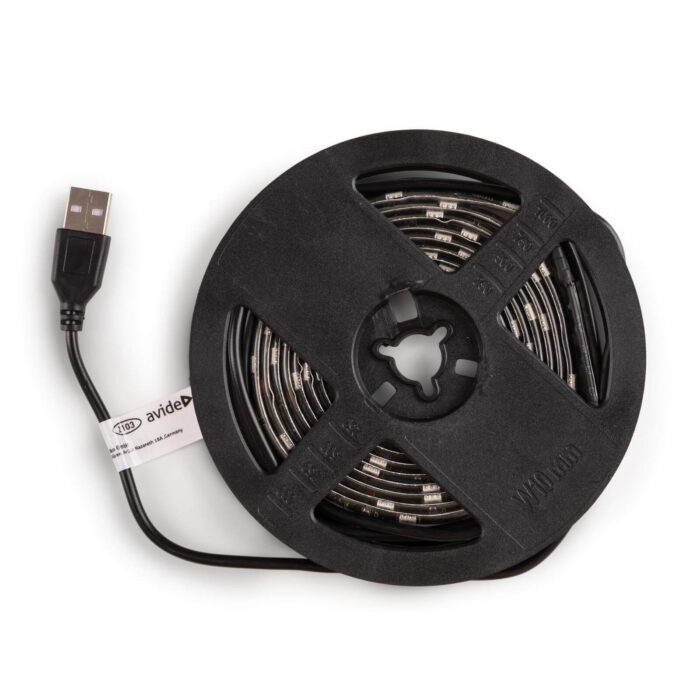 LED traka 5V 7.2W blister SMD5050 30LED RGB IP65 2m USB ABLSBL5V5050-30RGB65 - Slika 2