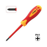 Odvijac krstasti PH1 5x80mm izolovan 1000V 370-212