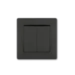 PRESTIGE Sklopka serijska 10A 250V Crna Soft ALC606.E1E1