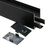 Šina 1m nadgradna crna za 48V LED magnetnu rasvetu Mitea Lighting