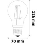 LED Filament lopta 12W E27 A65 NW 4000K visok lumen ABLFG27NW-HL-12W - Slika 2