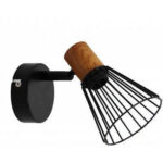 Zidna Spot lampa Luna 1xE14 crna ABWL-LU1B