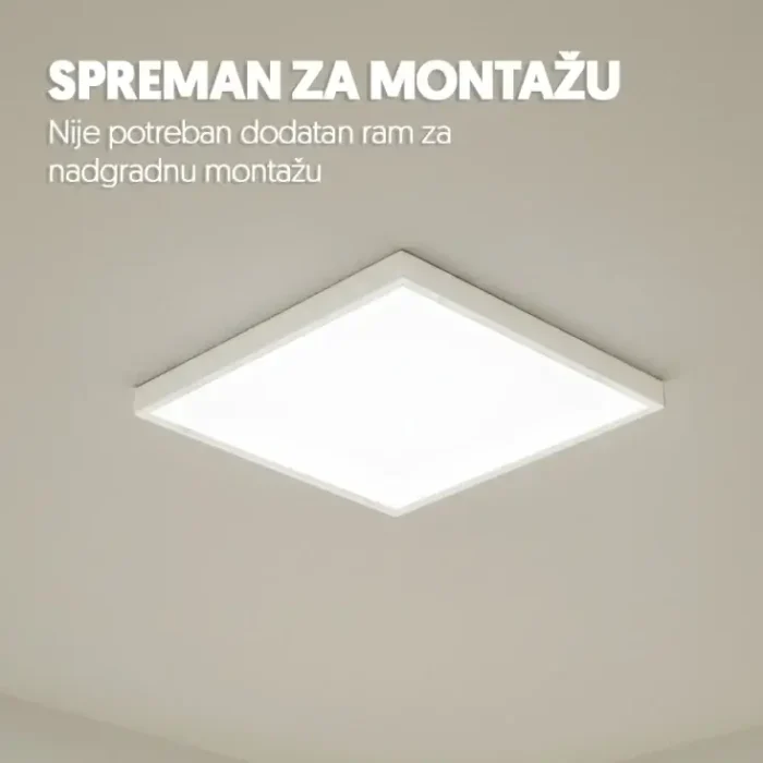 LED panel 2u1 48W, 100lm/W, 6500K, 595x595 LP6060W-2IN1 - Slika 2
