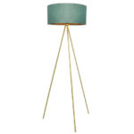 M54 podna lampa E27 zlatno-zelena Mitea Lighting