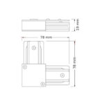 OSRAM crna L spojnica za monofaznu šinu 4099854599194E - Slika 2